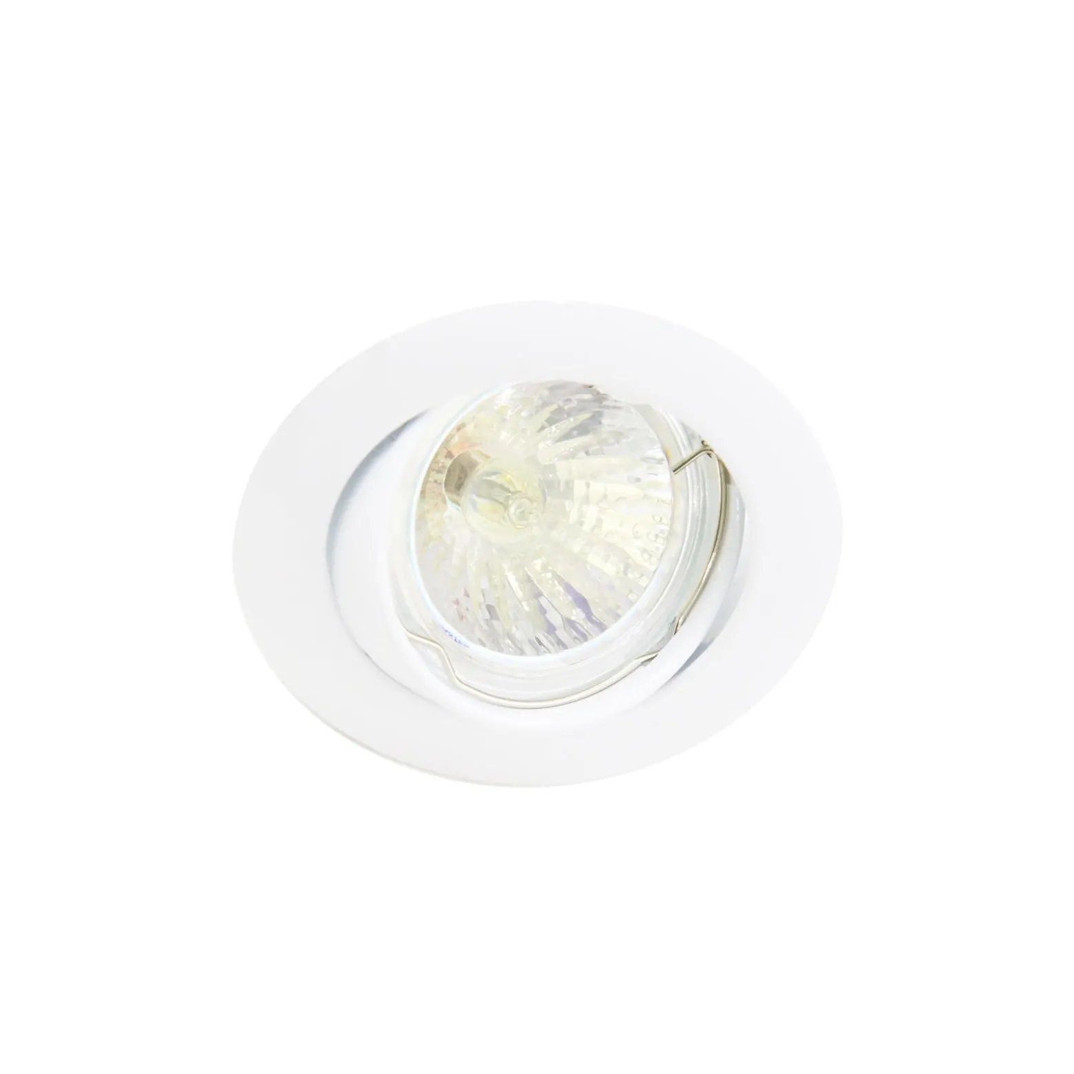 Any Lamp Infälld Spot Cirkulär Lutningsbar Vit | Utskärning 75mm - GU5.3 Sockel