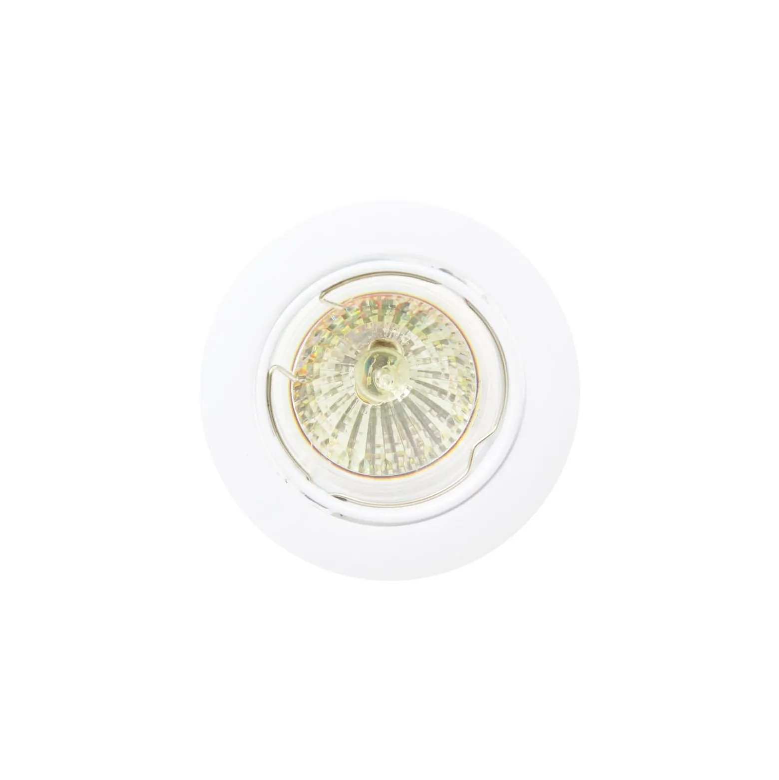 Any Lamp Infälld Spot Cirkulär Lutningsbar Vit | Utskärning 75mm - GU5.3 Sockel