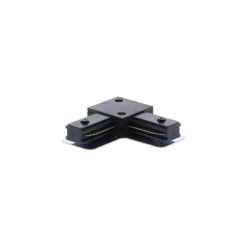 Bright Choice Komplett set 1-Fas Rail L 1,5 x 2 Meter Svart | incl. 5x Spot + GU10 2700K 3W Dimbar + Ändkåpa, Strömkontakt och L -Anslutningsstycke