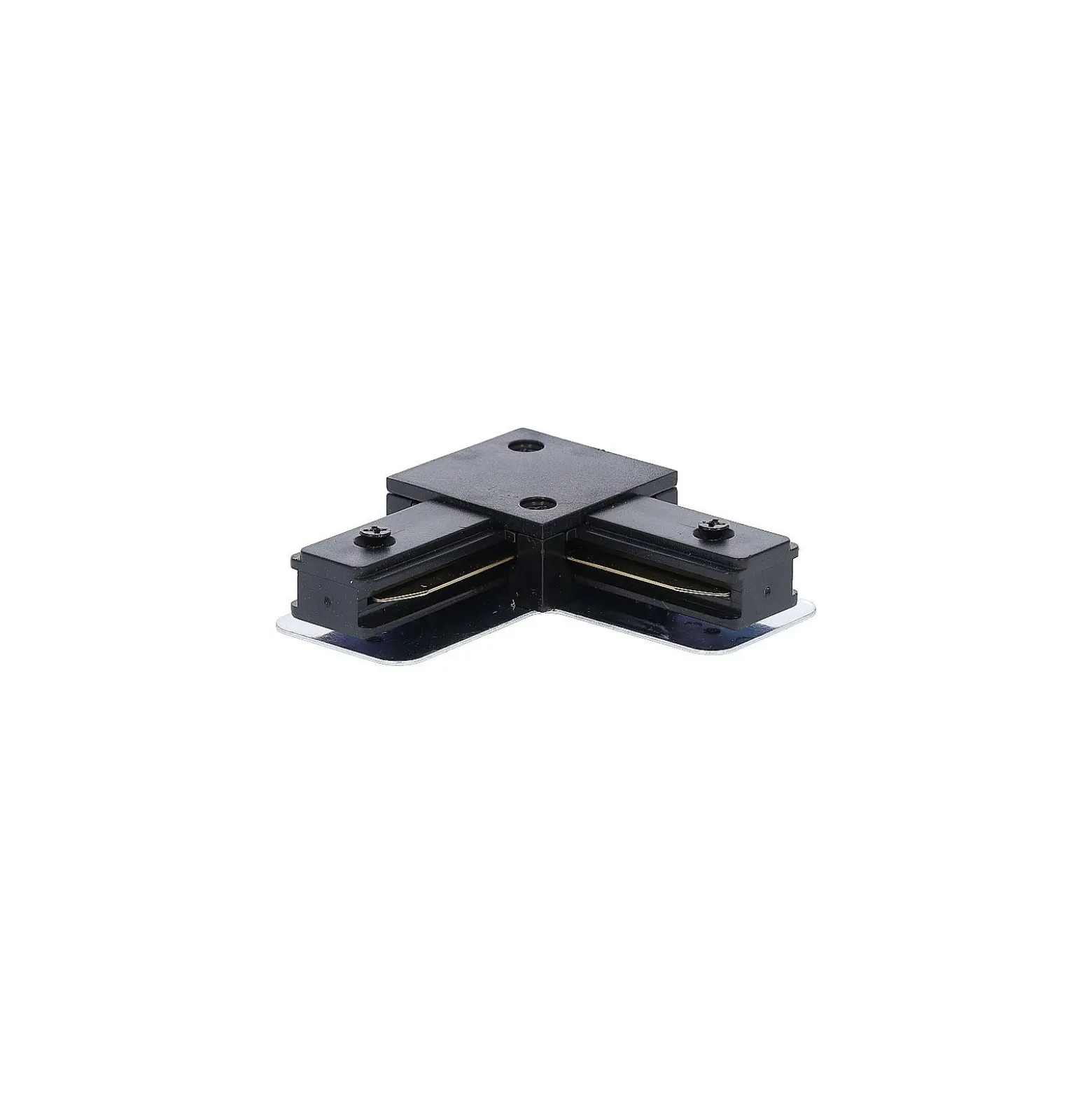 Bright Choice Komplett set 1-Fas Rail L 1 x 1 Meter Svart | incl. 6x Spot + GU10 2700K 3W Dimbar + Ändkåpa, Strömkontakt och L -Anslutningsstycke
