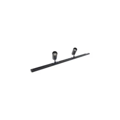 Bright Choice Rail Set 1-Fas L 1 x 1,5 Meter Svart | incl. Ändkåpa, Strömkontakt och L -Anslutningsstycke