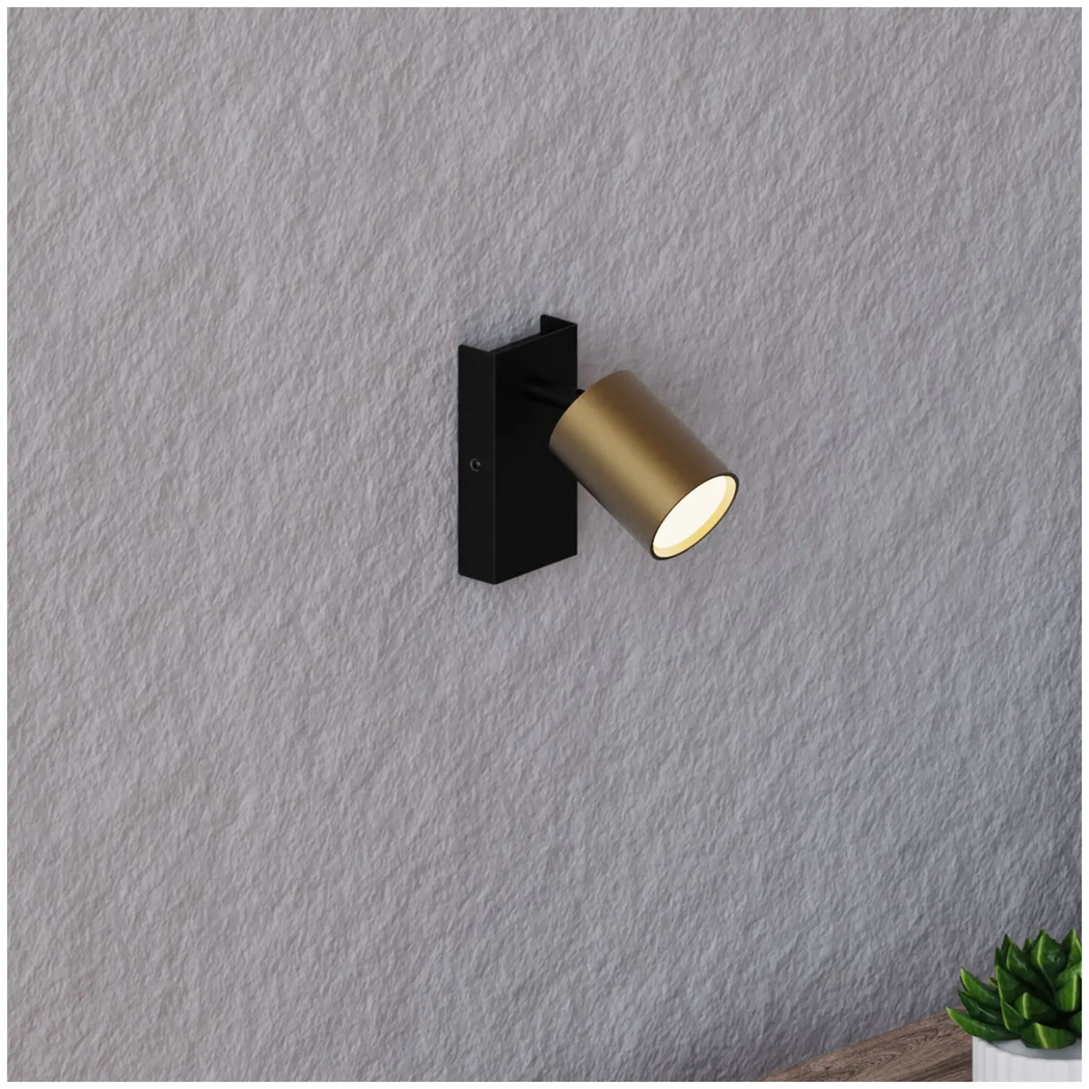D'Lite Vägglampa Prisma Metall Guld | IP20 - Passande för 1x GU10