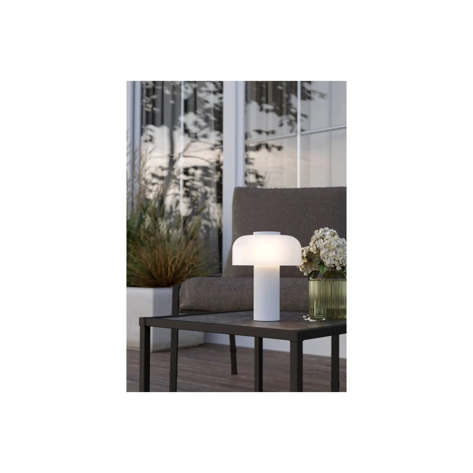 Eglo Bordslampa Ponente Stål Vit 2W 250lm - 824-840 Justerbar Vit | IP54 - Touch Dimbar