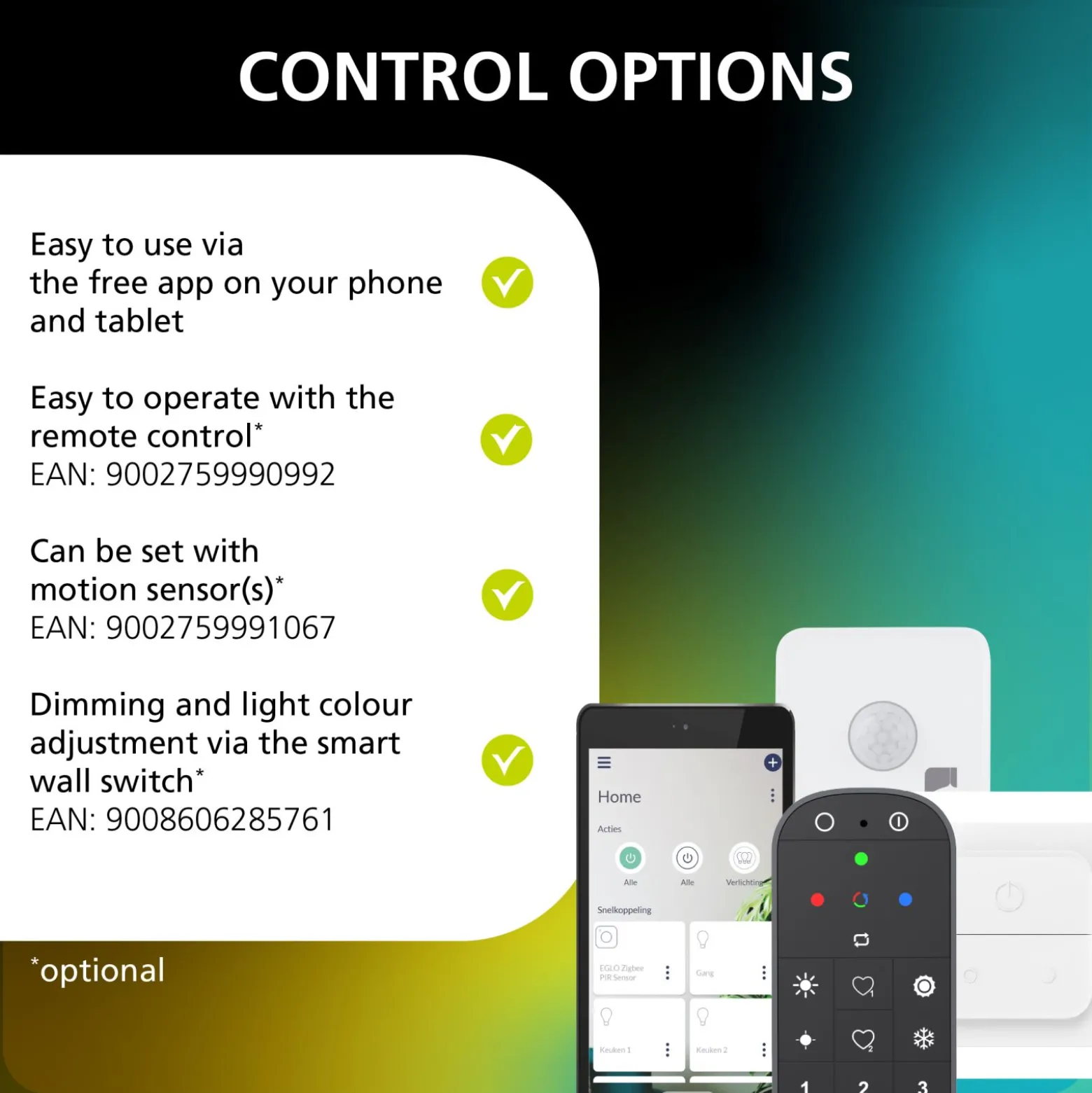 Eglo Connect.Z Smart Taklampa Carosso Aluminium Vit 4W 440lm - 827-865 Justerbar Vit | Dimbar