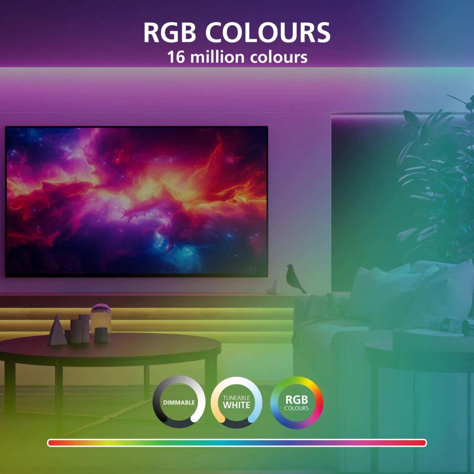 Eglo Pendellampa Hornwood-Z Stål Svart 3W 550lm - 827-865 Justerbar Vit | Dimbar