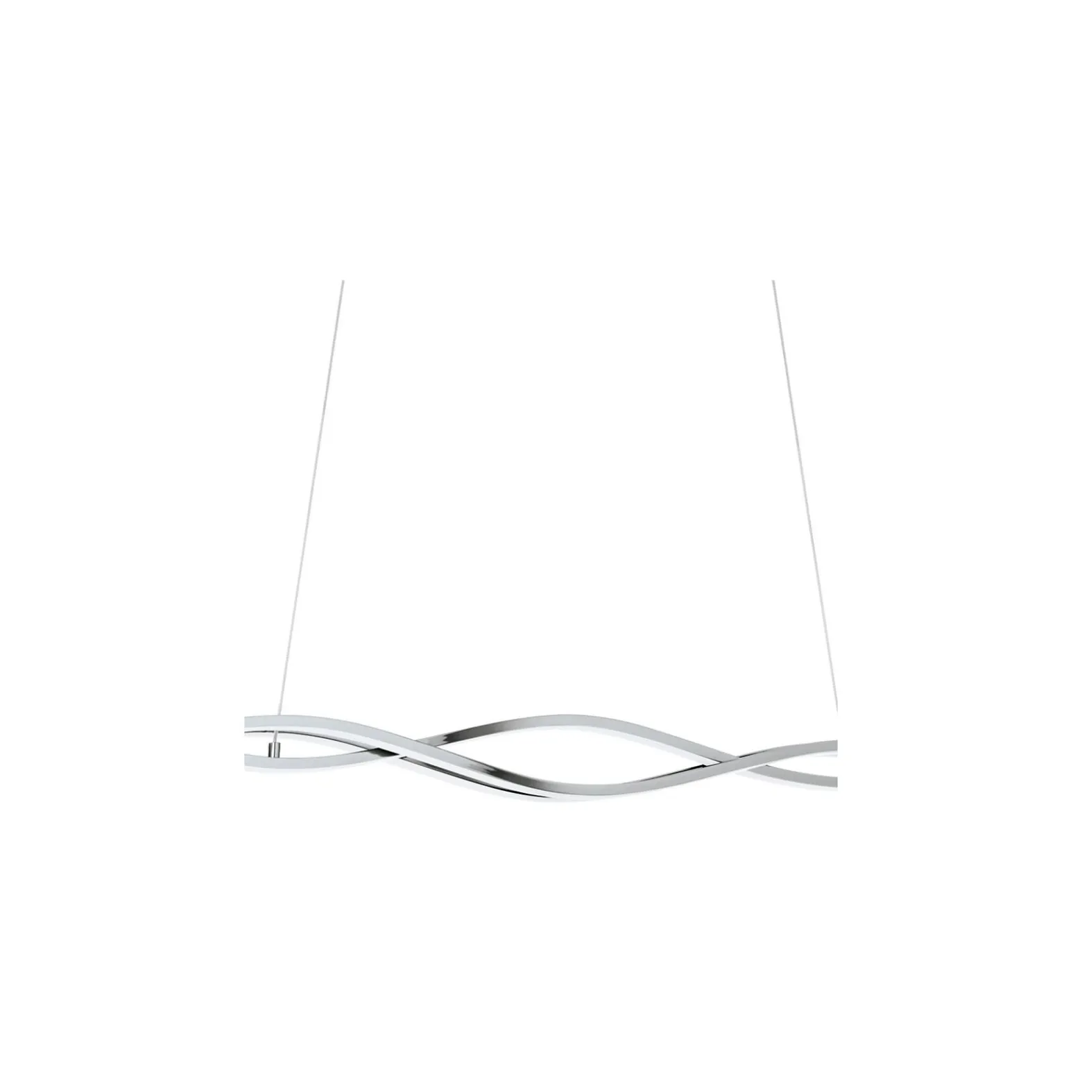 Eglo Pendellampa Lasana 2 Stål Aluminium Krom Vit 35W 5300lm - 830 Varm Vit | IP20
