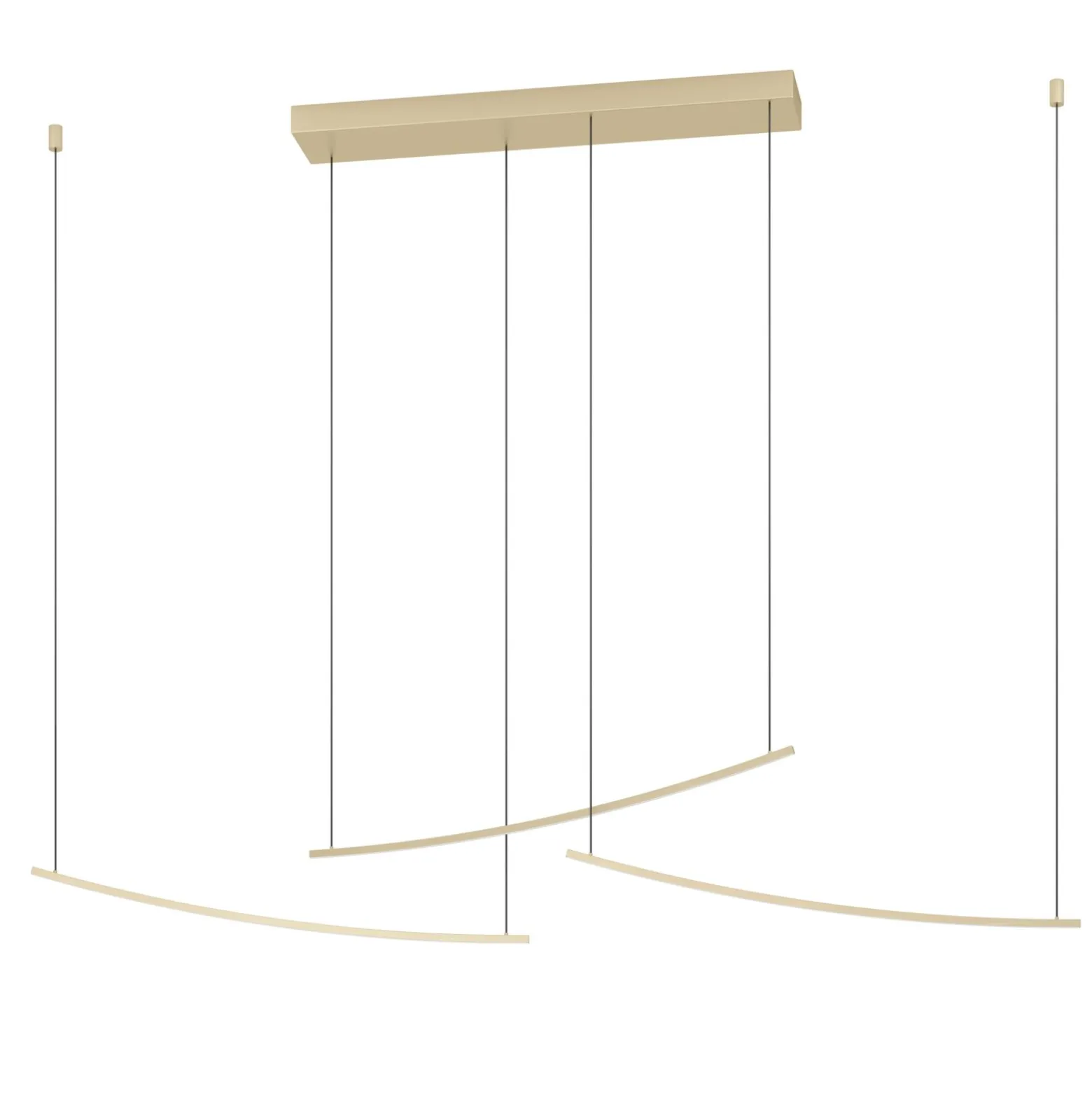 Eglo Pendellampa Villeggi Aluminium Guld 22W 3600lm - 827-865 Justerbar Vit | Dimbar