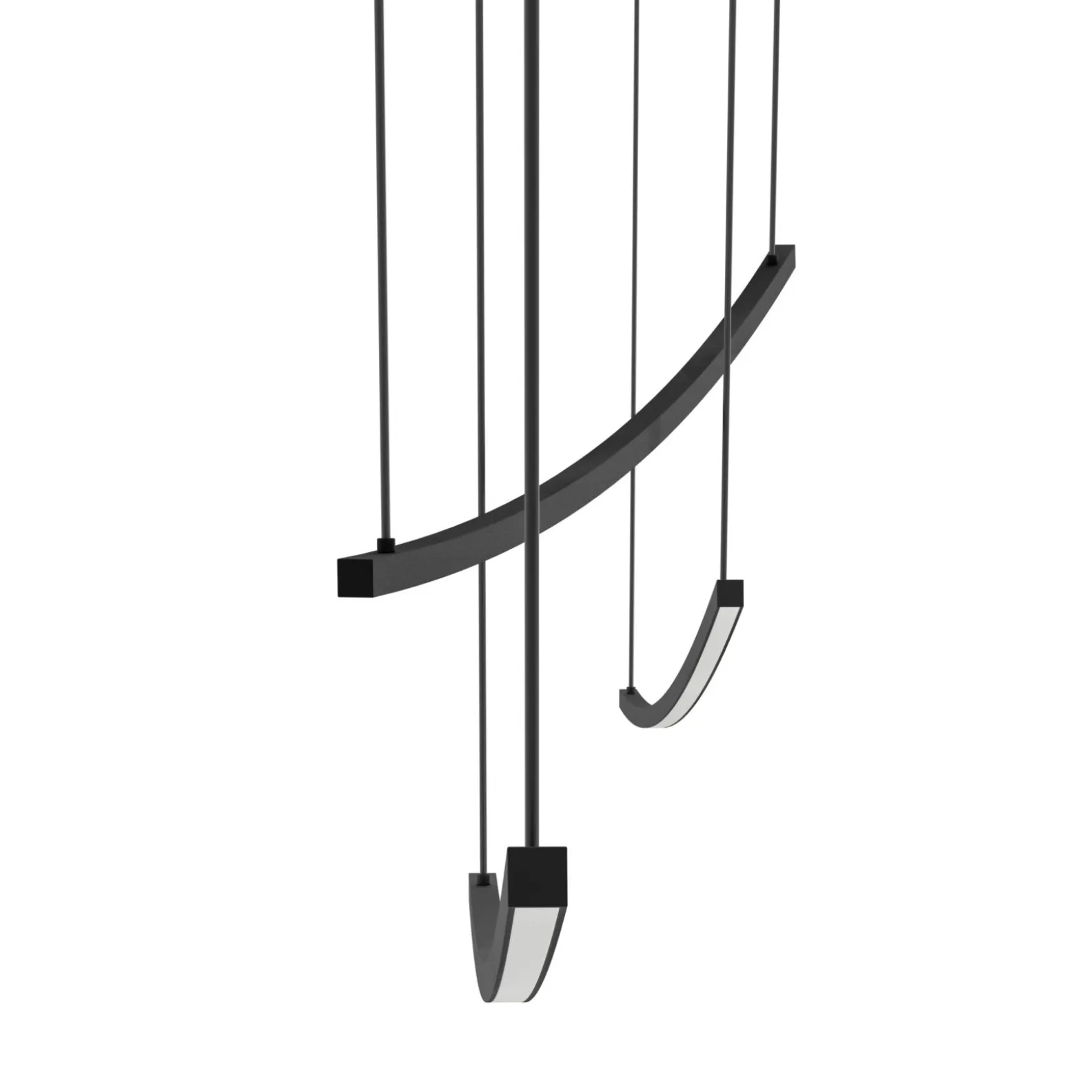 Eglo Pendellampa Villeggi Aluminium Svart 22W 3600lm - 827-865 Justerbar Vit | Dimbar