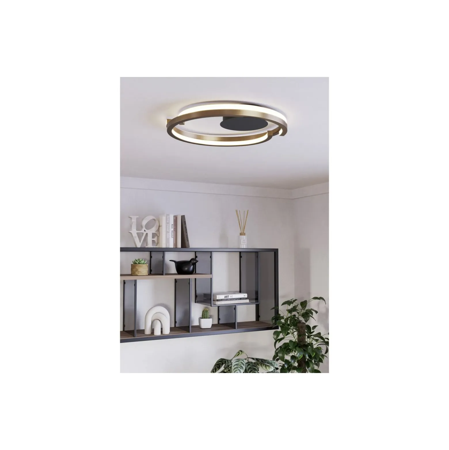 Eglo Taklampa Mezzomonte Aluminium Stål Brons Svart 20W 1600lm - 827-865 Justerbar Vit | IP20 - Dimbar