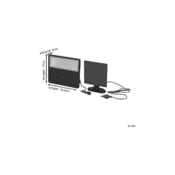 Eglo Vägglampa Panettieri Solar Svart 6W 860lm - 840 Kallvit | IP65 - Rörelsesensor