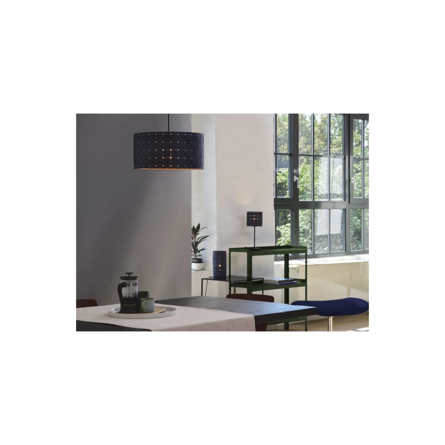 Ledvance Bordslampa Decor Felt Weaving Stoch Mörk Grå | Passande för 1x E14
