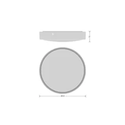 Ledvance Bulkhead Runda PC Svart 15.5W 2080lm - 840 Kallvit | IP65 - Dali Dimbar