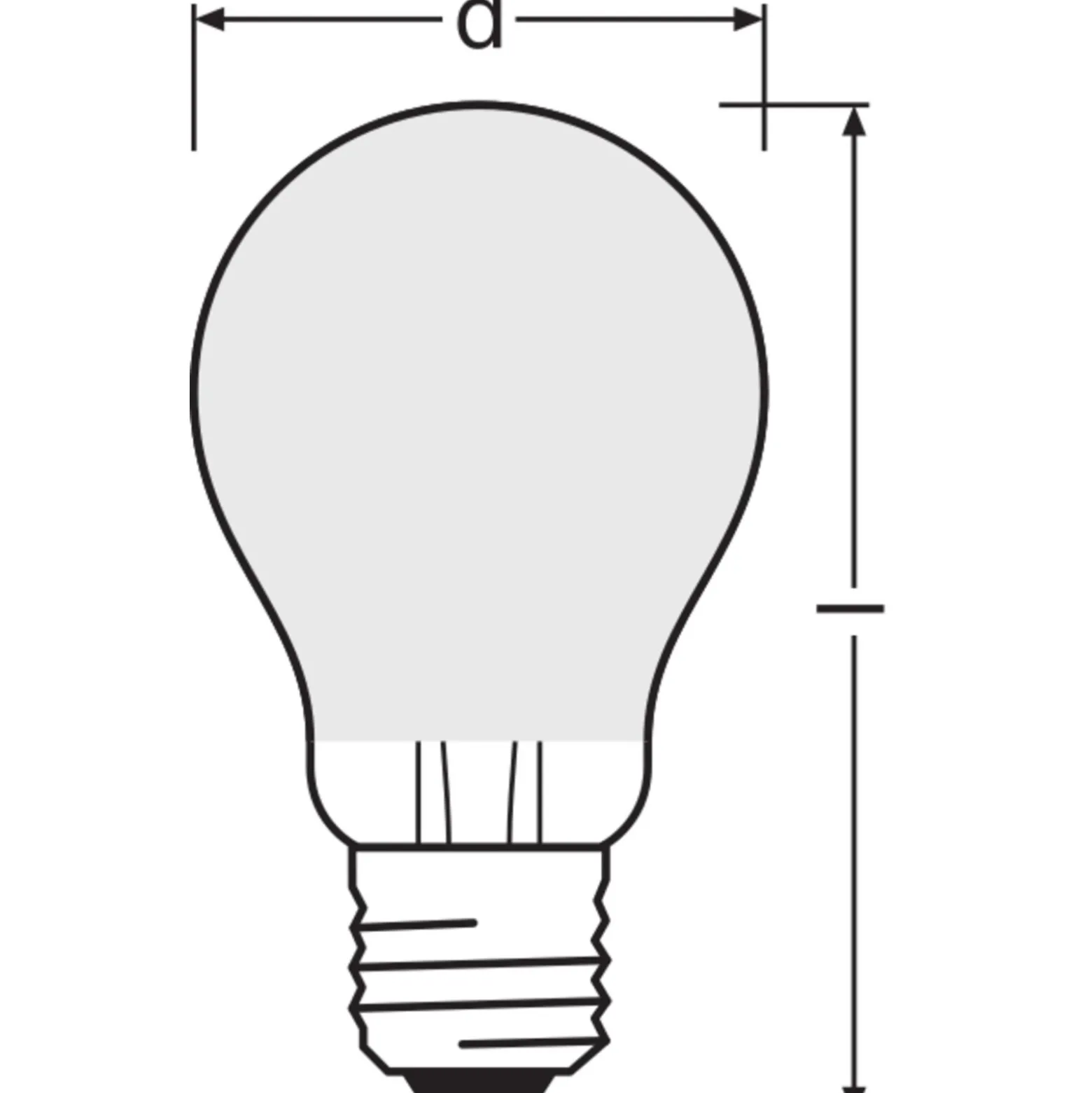 Ledvance Classic LED E27 Päron Filament Matt 11W 1521lm - 827 Extra Varm Vit | Dimbar - Ersättare 100W