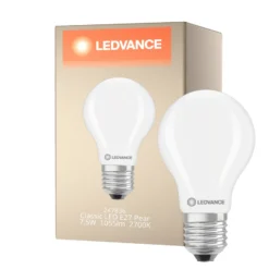 Ledvance Classic LED E27 Päron Filament Matt 7.5W 1055lm - 827 Extra Varm Vit | Ersättare 75W