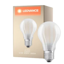 Ledvance Classic LED E27 Päron Filament Matt 6.5W 806lm - 840 Kallvit | Ersättare 60W