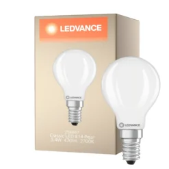 Ledvance Classic LED E14 Päron Matt 3.4W 470lm - 827 Extra Varm Vit | Ersättare 40W