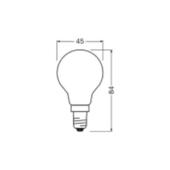 Ledvance Classic LED E14 Päron Matt 2.2W 470lm - 827 Extra Varm Vit | Ersättare 40W