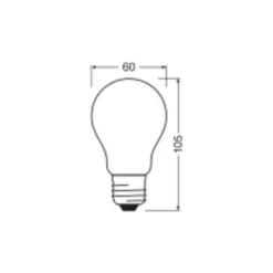Ledvance Classic LED E27 Päron Matt 5.9W 806lm - 827 Extra Varm Vit | Dimbar | mable - Ersättare 60W