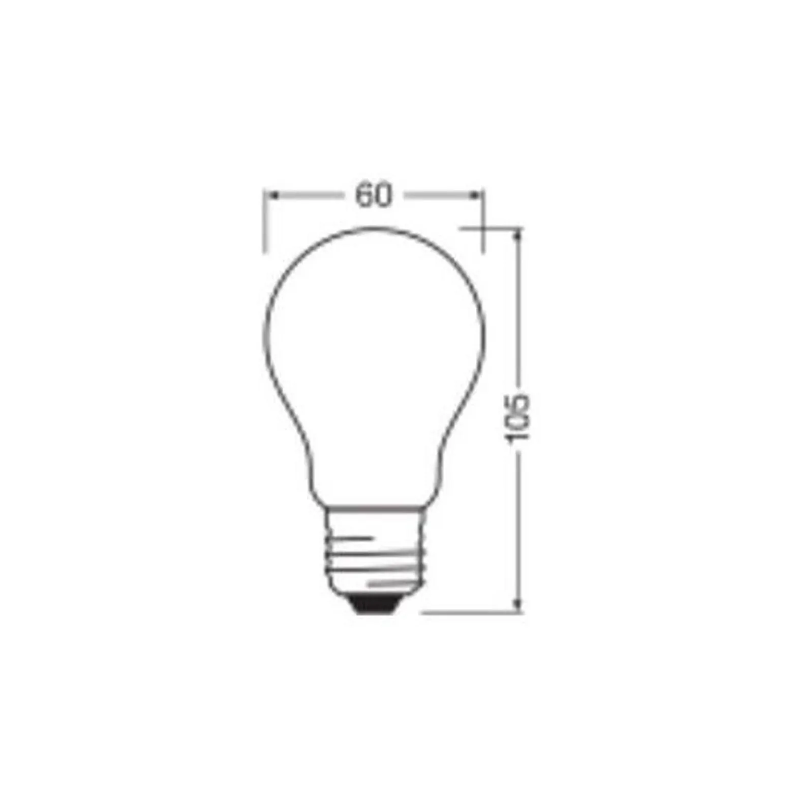Ledvance Classic LED E27 Päron Matt 7.2W 1521lm - 827 Extra Varm Vit | Dimbar - Ersättare 100W