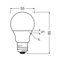 Ledvance Classic LED E27 Päron Matt 4.9W 470lm - 840 Kallvit | Ersättare 40W