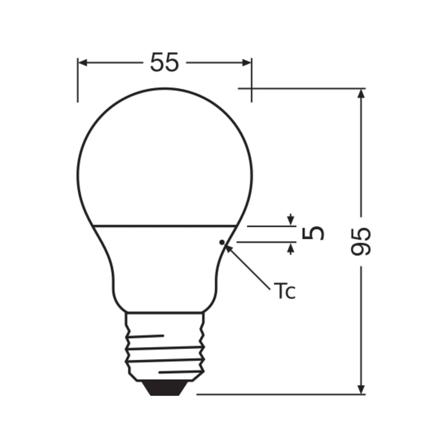 Ledvance Classic LED E27 Päron Matt 4.9W 470lm - 840 Kallvit | Ersättare 40W