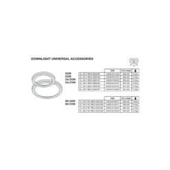Ledvance Downlight Universal Ring Svart | 200mm