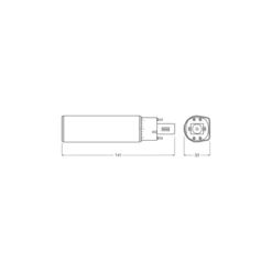 Ledvance Dulux LED D/E HF & AC Mains Value 7W 770lm - 865 Dagsljus | Ersättare 18W