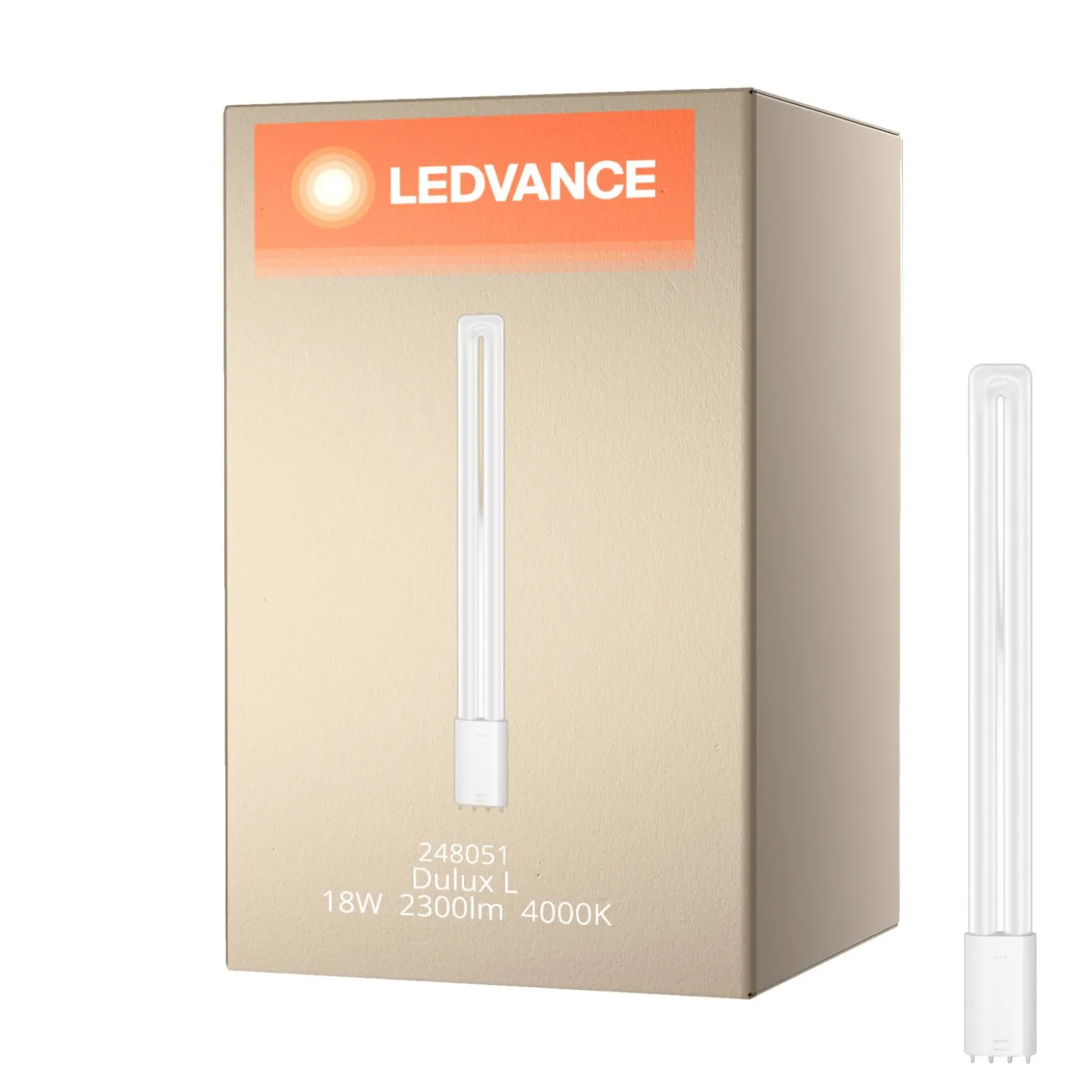 Ledvance Dulux-L LED 18W - 840 Kallvit | 4-Stift - Ersättare 36W