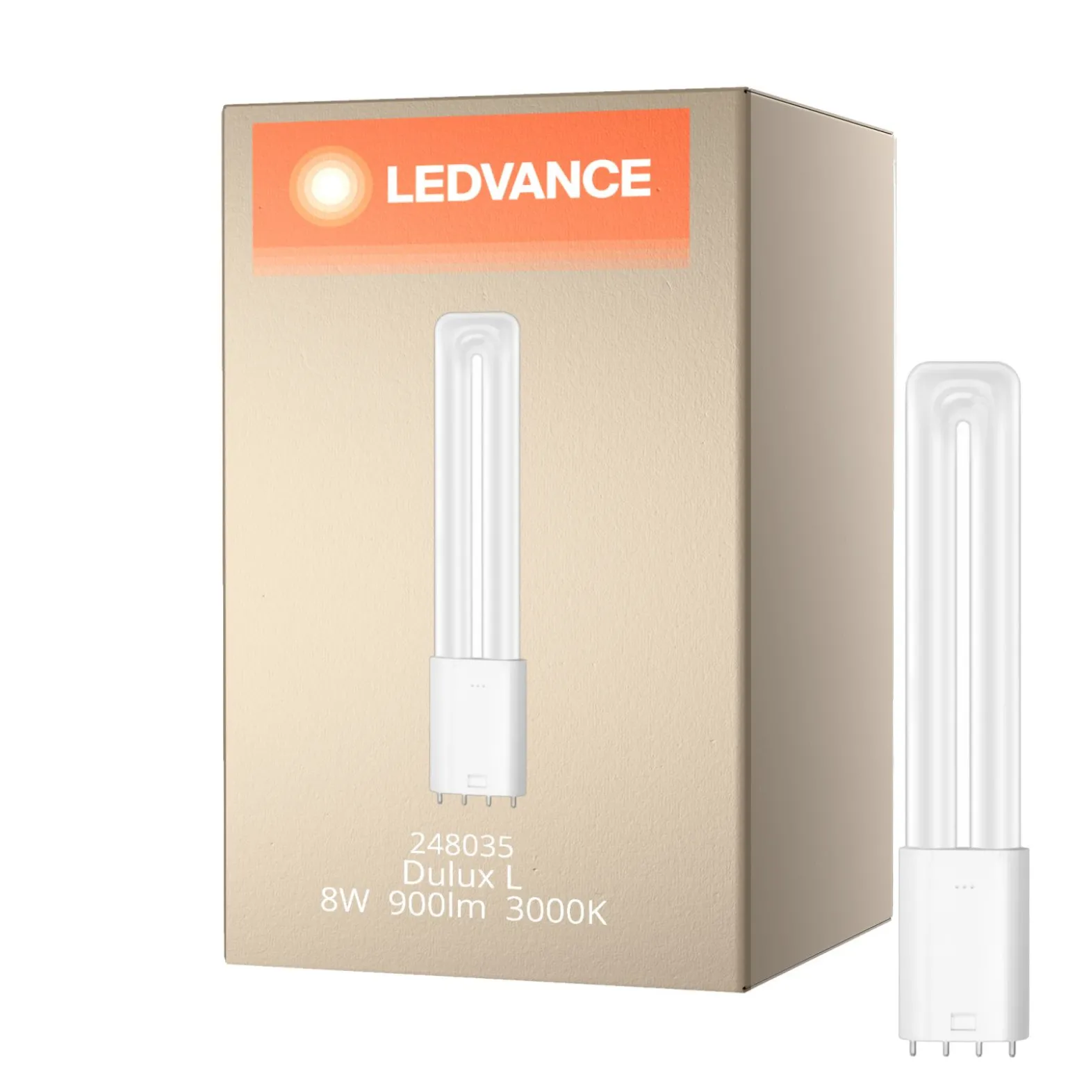 Ledvance Dulux-L LED 8W - 830 Varm Vit | 4-Stift - Ersättare 18W