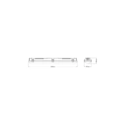 Ledvance LED Allmänbruksarmatur Vattentät Fukttät Combo 16W 2400lm - 840-865 CCT | 60cm - Ersättare 2x18W