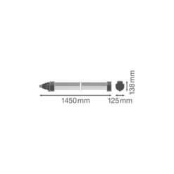 Ledvance LED Allmänbruksarmatur Vattentät Fukttät Max 30W 4000lm - 840 Kallvit| 120cm - 3 Timmar Nödbelysning - Ersättare 2x36W