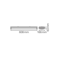 Ledvance LED Allmänbruksarmatur Vattentät 18W 2250lm - 830 Varm Vit | 60cm - 3 Timmar Nödbelysning