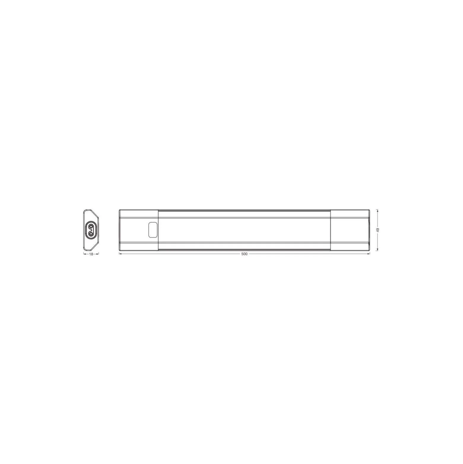 Ledvance LED Allmänbruksarmatur Linear Edge RGBW Vit 8W 460lm - RGBW | 50cm - Fjärrkontroll