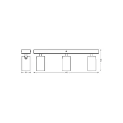Ledvance LED Decor Spot Octagon Stål Svart 10W 690lm - 827 Extra Varm Vit | Dimbar