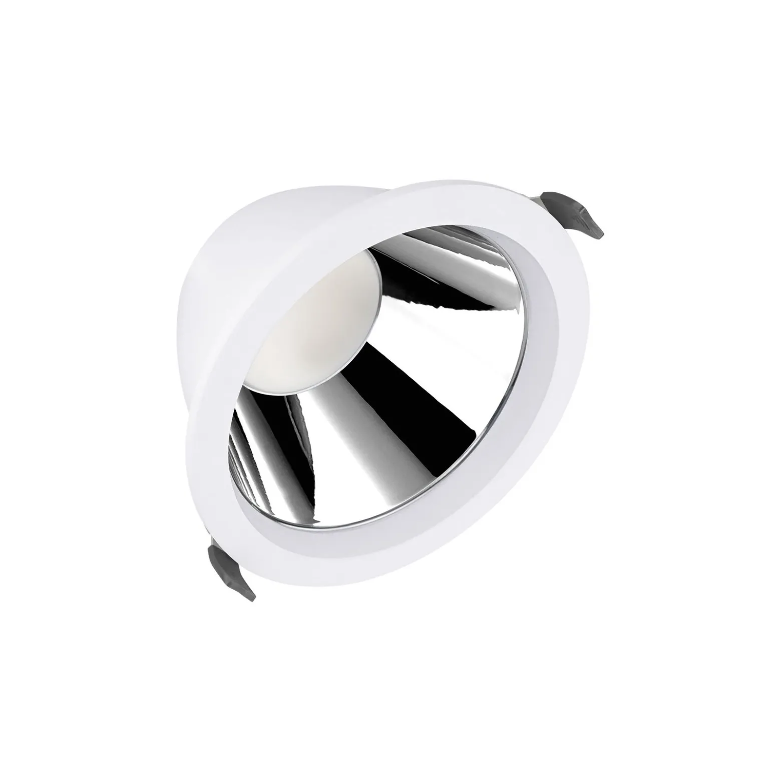 Ledvance LED Downlight Comfort High Efficiency D Aluminium Vit 15W 1950lm 55D - 830 Varm Vit | 160mm - Utskärning 150mm - Dali Dimbar