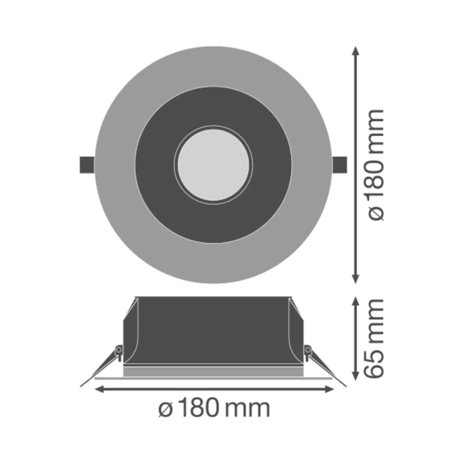 Ledvance LED Downlight Performance DN155 14W 1600lm 65D - 840 Kallvit | 180mm - IP54