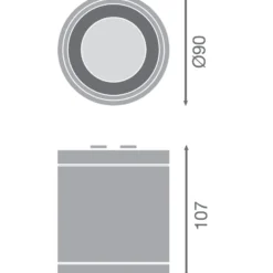 Ledvance LED Downlight Surface IP65 Aluminium Vit 15W 1575lm 36D - 830 Varm Vit | IP65