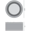 Ledvance LED Downlight Surface IP65 Aluminium Svart 45W 4950lm 60D - 840 Kallvit | IP65