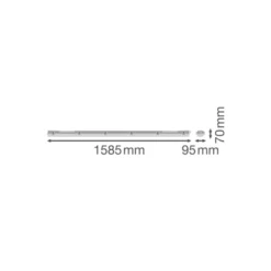 Ledvance LED Fukttät Armatur MT Gen 3 IP65 | Passande för 2x150cm LED Rör
