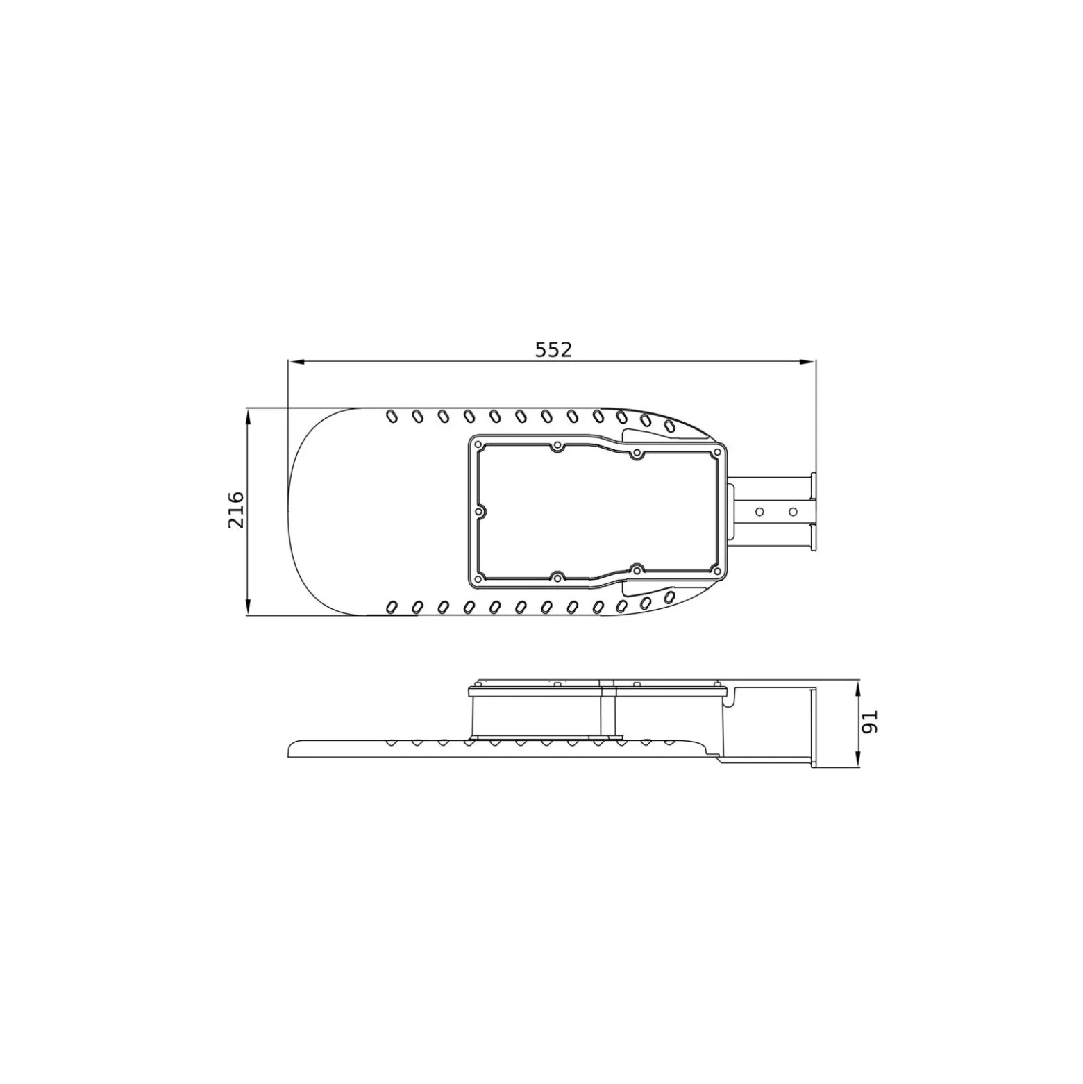 Ledvance LED gatubelysning Eco Area 120W 15600lm - 840 Kallvit | IP66