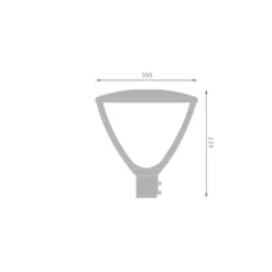 Ledvance LED Gatubelysning Urban Lykta Svart 34-59W 4250-7375lm 145D - 822-827 CCT |IP66 - Symmetrisk - Justerbara Watt