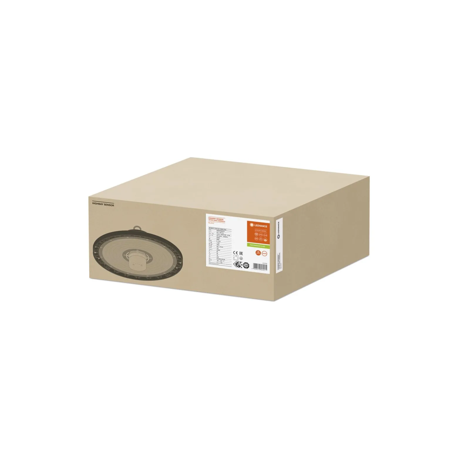 Ledvance LED Highbay Sensor Gen4 147W 22000lm 70D - 840 Kallvit | IP65 - Rörelse- och ljussensor