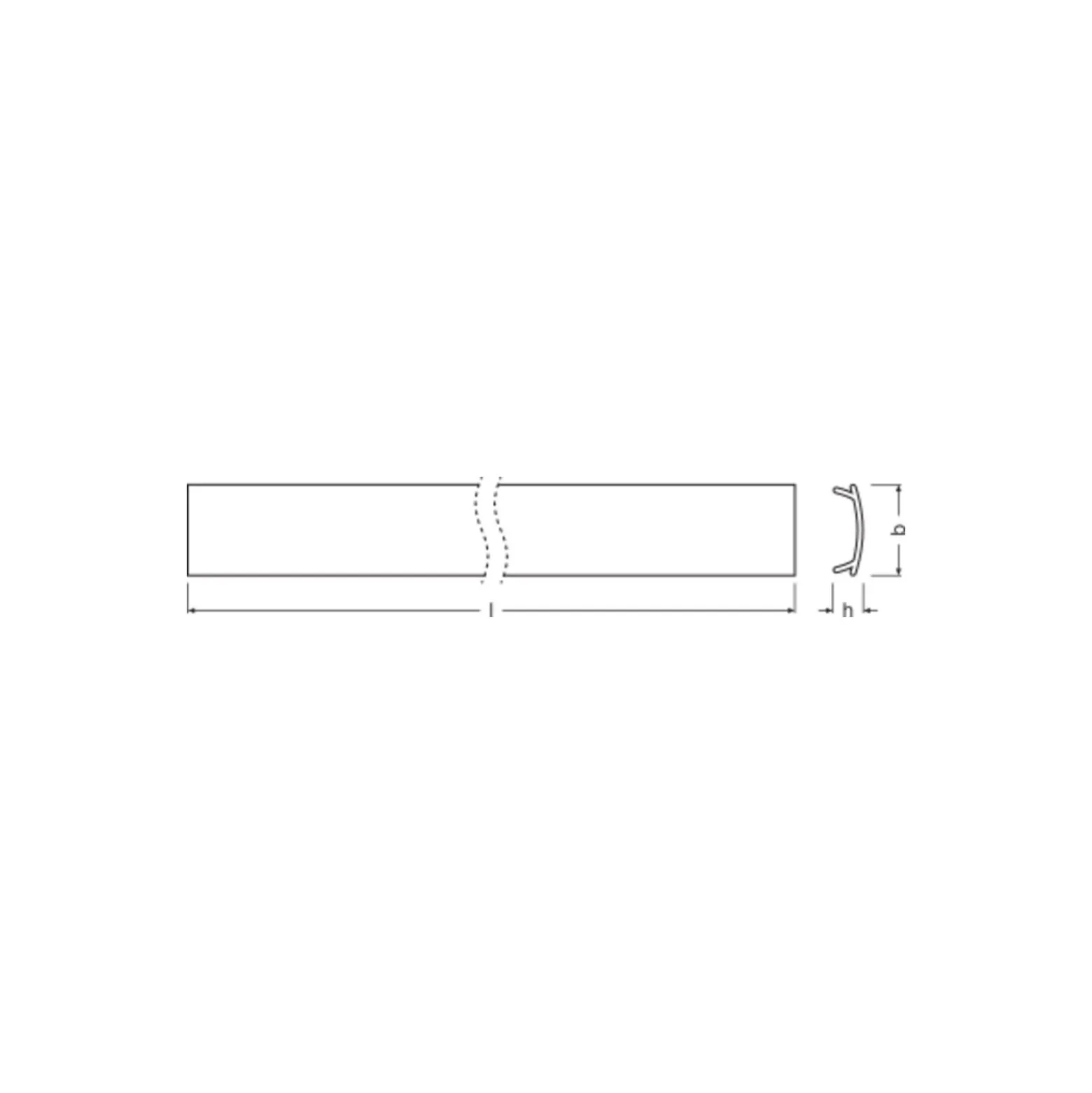 Ledvance LED-ljusslingor Profil Lock Edge Shape 100CM | Klar