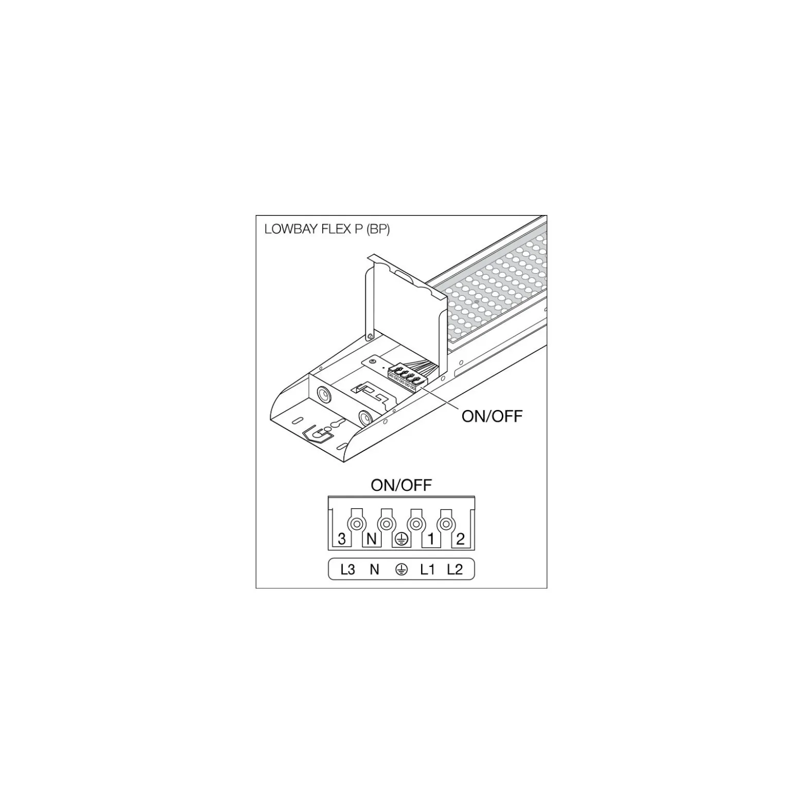 Ledvance LED Lowbay Flex Vit 140W 22000lm 120D - 840 Kallvit | IP66 - Dali Dimbar - Ersättare 400W
