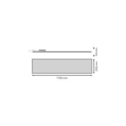Ledvance LED Panel Compact 30W 4200lm - 830-840 CCT | 120x30cm - UGR <23 - Dali Dimbar