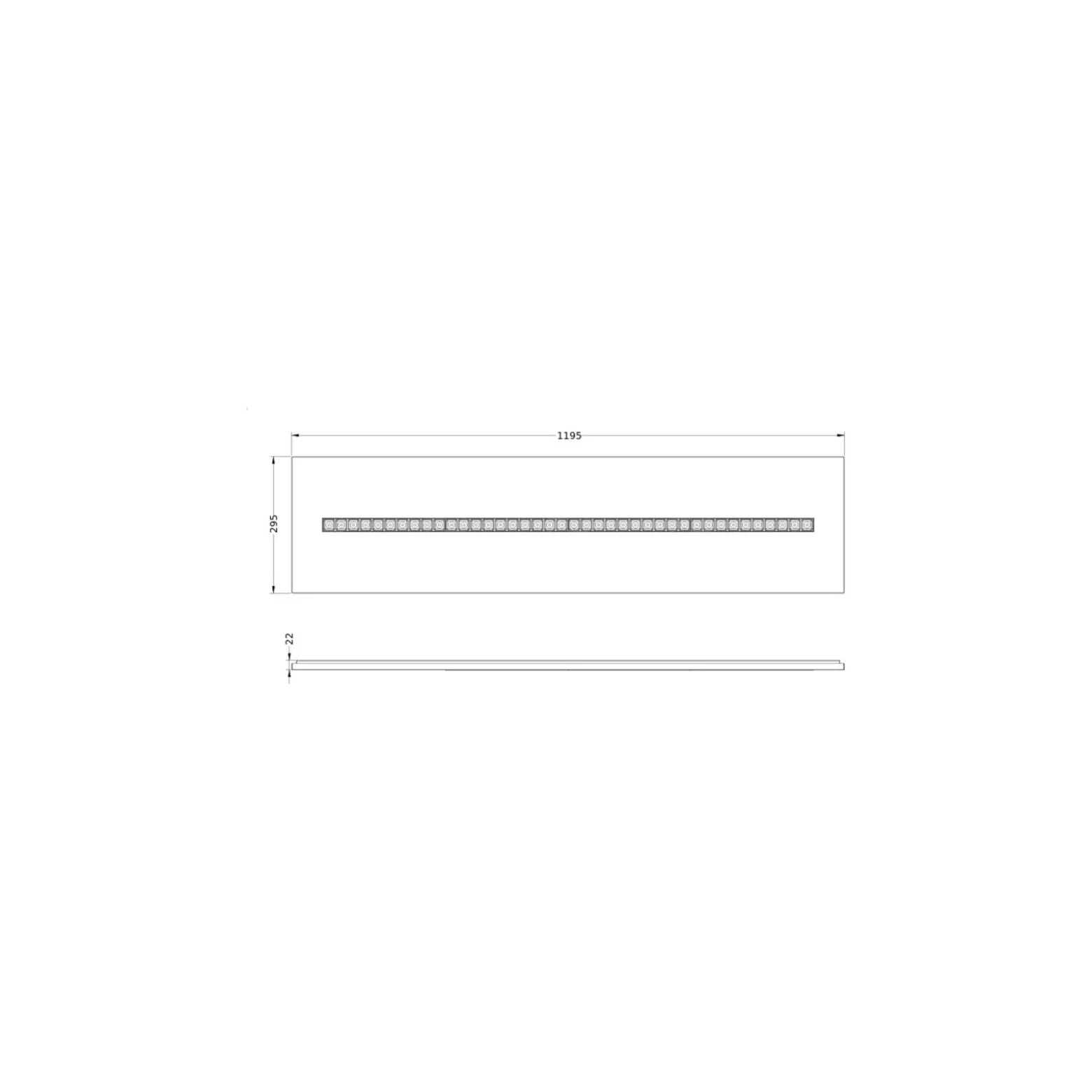 Ledvance LED Panel Indiviled 38W 4900lm - 940 Kallvit | 120x30cm - UGR <19 - Bästa Färgåtergivning - Dali Dimbar