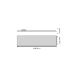 Ledvance LED Panel Kompakt 33W 3630lm - 840 Kallvit | 120x30cm - UGR <25 - Dali Dimbar