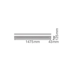 Ledvance LED Panel Linjär Indiviled Direct 1500 DALI 52W 4700lm - 930 Varm Vit | 150x12cm - UGR <19 - Dali Dimbar