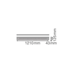 Ledvance LED Panel Linjär Indiviled Direct 1200 40W 4800lm - 930 Varm Vit | 120x12cm - UGR <19 - Nöd
