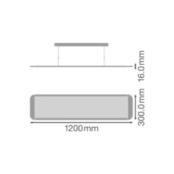 Ledvance LED Panel Pendellampa 36W 4000lm - 840 Kallvit | 120x30cm - UGR <19 - Dali Dimbar